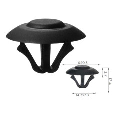 Клипса крепления ошивки теплошумоизоляция капота Mercedes A0019880325 (C0964)