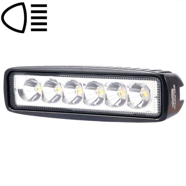 Світлодіодна додаткова LED фара БЕЛАВТО Sport Далеко Алюмінієвий корпус (BOL0203S)