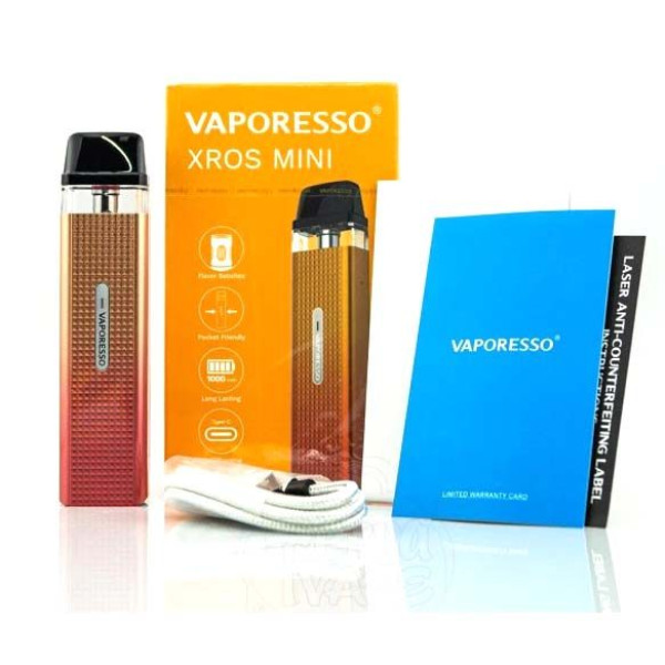 Багаторазовий Pod-Набір Vaporesso Xros Mini 1000mAh 2 мл (Картриджів 0.8 ОМ 3 шт) Чорний