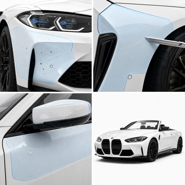 Антигравийная защитная бронепленка по лекалам для BMW M3 G80 2020-2024 - зона крышки багажника