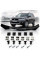 Дефлектор капота мухобойка Mitsubishi Outlander XL 2009-2012 (Рестайлинг) Евро крепления Voron Glass