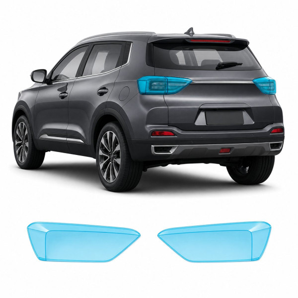Антигравійна захисна бронеплівка за лекалами для Chery Tiggo 4 Pro 2023- задні ліхтарі стопи