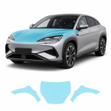 Антигравийная защитная бронепленка по лекалам для BYD Sealion 07 I 2024- капот и передние крылья