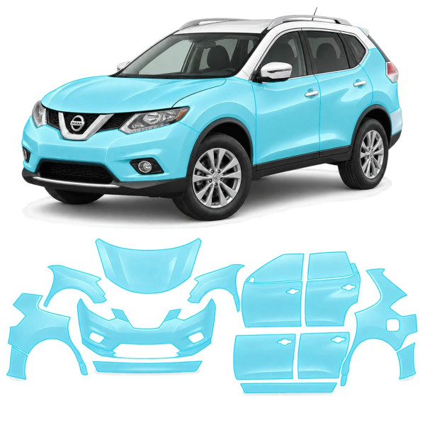 Антигравійна захисна бронеплівка за лекалами для Nissan Rogue / X-Trail T32 2014-2017 - повний кузов