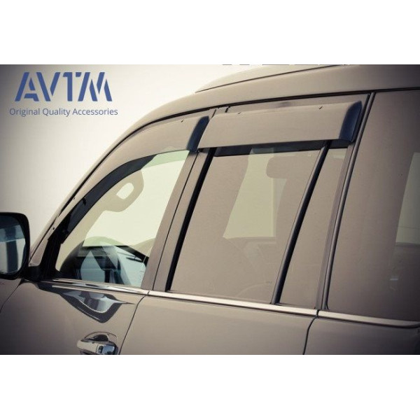 Дефлектори вікон вітровики для Toyota Land Cruiser Prado 150/Lexus GX460 2009- (широкі)