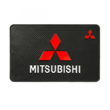 Антискользящий коврик торпеды с логотипом Mitsubishi