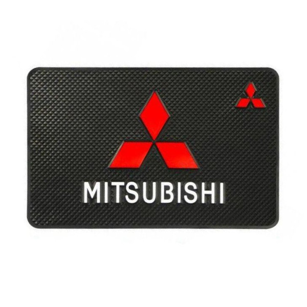 Антискользящий коврик торпеды с логотипом Mitsubishi