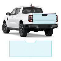 Антигравийная защитная бронепленка по лекалам для Ford Ranger IV 2022- зона крышки багажника