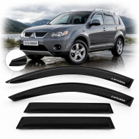 Дефлектори вікон вітровики для Mitsubishi Outlander XL 2007-2012 Скотч 3M Voron Glass