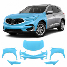 Антигравійна захисна бронеплівка за лекалами для Acura RDX TC1 2019-2021 - передня частина авто (капот бампер крила))