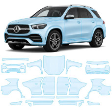 Антигравийная защитная бронепленка по лекалам для Mercedes-Benz GLE W167 2019-2023 - полный кузов