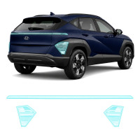Антигравийная защитная бронепленка по лекалам для Hyundai Kona SX2 2023- задние фонари стопы