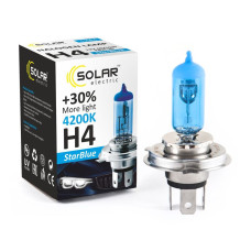 Автолампа галогенна Solar StarBlue / H4 / 60/55W / 12V / 4200K 1 шт (1244)