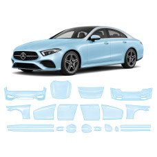 Антигравийная защитная бронепленка по лекалам для Mercedes-Benz CLS C257 2018-2021 - полный кузов