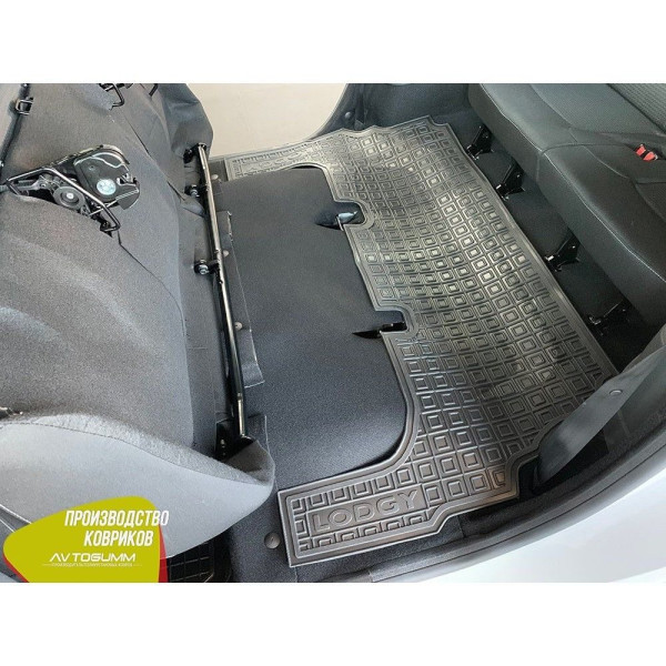 Автомобільні килимки в салон Renault Lodgy 2013 - 3-й ряд (Avto-Gumm)