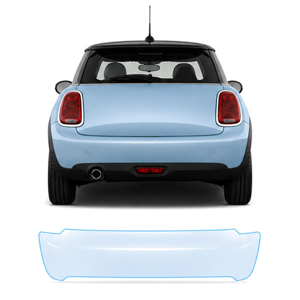 Антигравийная защитная бронепленка по лекалам для Mini Cooper F56 2014-2018 - задний бампер