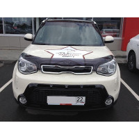 Дефлектор капота мухобойка для Kia Soul 2014-