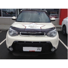 Дефлектор капота мухобойка для Kia Soul 2014-
