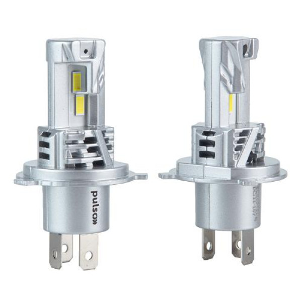 LED лампы для авто Pulso M6 H4 LED-chips 7535 9-18V 2x28w 6000Lm 6500K