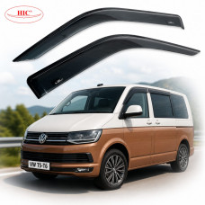 Дефлекторы окон ветровики HIC для Volkswagen T5 - T6 2003-2015 2 шт (VW02-IJ)