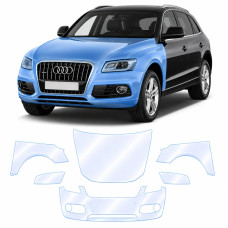 Антигравійна захисна бронеплівка за лекалами для Audi Q5 8R 2008-2017 - передня частина авто (капот бампер крила))