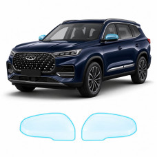 Антигравийная защитная бронепленка по лекалам для Chery Tiggo 8 Pro I facelift 2023- зеркала