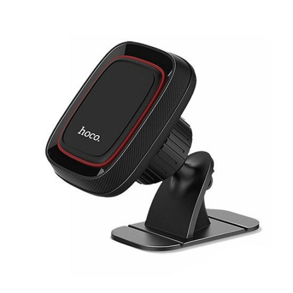 Автодержатель для телефона магнитный HOCO CA24 на скотче Black-Carbon