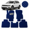 Коврики в салон EVA для Volkswagen Tiguan II USA Allspace 2015- с подпятником Синие 5 шт