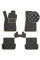 Килимки в салон для Audi A4 (В6 / B7) 2001-2008 Екошкіра Бежеві 5 шт (Rombus)