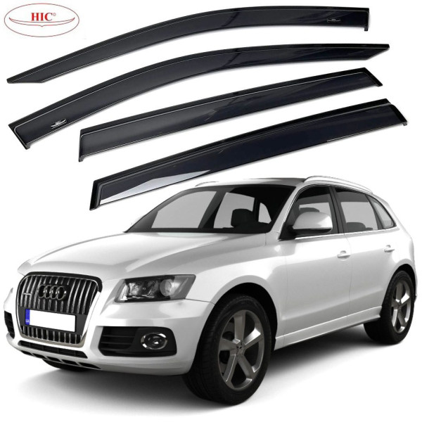 Дефлекторы окон ветровики HIC для Audi Q5 2008-2017 Oригинал (AU07)