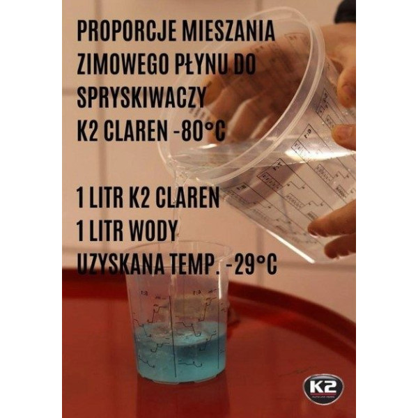 Зимний омыватель стекла концентрат Нейтральный K2 -80°C 1 л (K611)