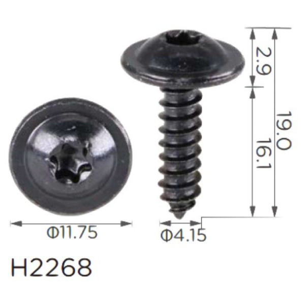 Саморіз Volkswagen (N90698606, 18618) (H2268)