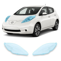 Антигравийная защитная бронепленка по лекалам для Nissan Leaf ZE0/ZE1 2010-2017 - оптика (фары и ПТФ)