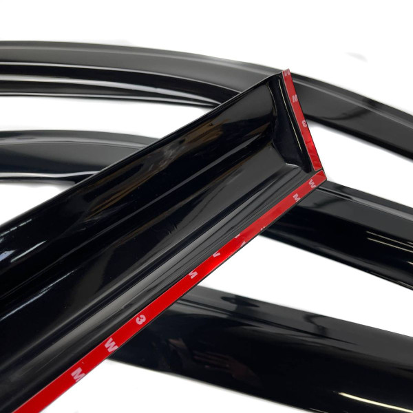 Дефлектори вікон вітровики Acrylic для Mitsubishi Outlander 2012-2020 Гнучкі