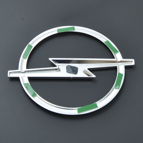Емблема для Opel 126 x 152 мм пластикова Xром Скотч (Omega B)
