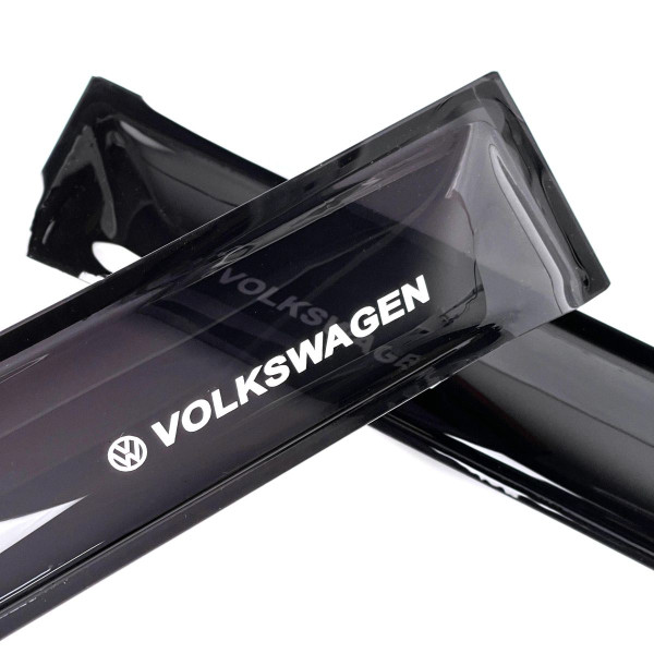 Дефлекторы окон ветровики Volkswagen Touran II 2010-2015 Минивэн Скотч 3M Voron Glass