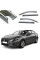 Дефлекторы окон ветровики Benke для Mazda 3 2020- Хром Молдинг Из Нержавеющей Стали 3D (BMDM32023-W/S)