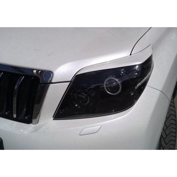 Реснички фар Fly для Toyota Land Cruiser Prado 150 09-14 доресталинг Черные 2 шт