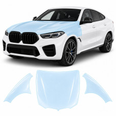 Антигравійна захисна бронеплівка за лекалами для BMW X6 G06 2019-2023 - капот і передні крила
