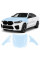 Антигравийная защитная бронепленка по лекалам для BMW X6 G06 2019-2023 - капот и передние крылья