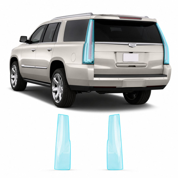 Антигравийная защитная бронепленка по лекалам для Cadillac Escalade IV 2015-2020 - задние фонари стопы