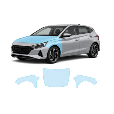 Антигравийная защитная бронепленка по лекалам для Hyundai i20 III 2020- капот и передние крылья