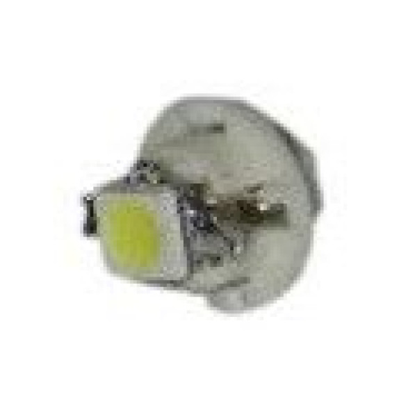 Світлодіод 12V Т5 ВX8.4d Білий SMD 1 16007 12x12мм +15Lm уп.10шт