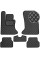 Килимки в салон Екошкіра для BMW 5 (E60/E61) 2003-2010 Чорні 5 шт (Rombus)