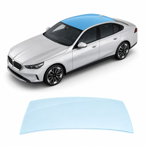 Антигравийная защитная бронепленка по лекалам для BMW 5 Series G60 2023- зона крыши