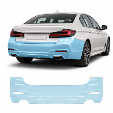 Антигравийная защитная бронепленка по лекалам для BMW 5 Series G30 facelift 2020-2023 - задний бампер