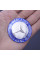 Емблема для Mercedes 52 мм металева скотч