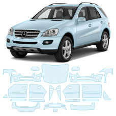 Антигравийная защитная бронепленка по лекалам для Mercedes-Benz M-Class W164 2005-2008 - полный кузов