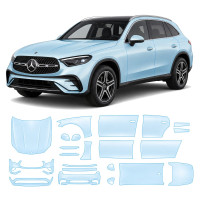 Антигравийная защитная бронепленка по лекалам для Mercedes-Benz GLC X254 2022- полный кузов