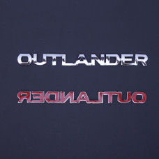 Эмблема надпись Outlander скотч 3М 160 x 15 мм цельная Польша